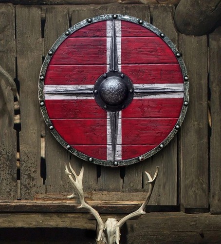 Wooden viking shield eivor - wooden,