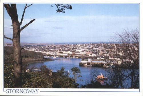 Vintage stornoway harbour - stornoway,