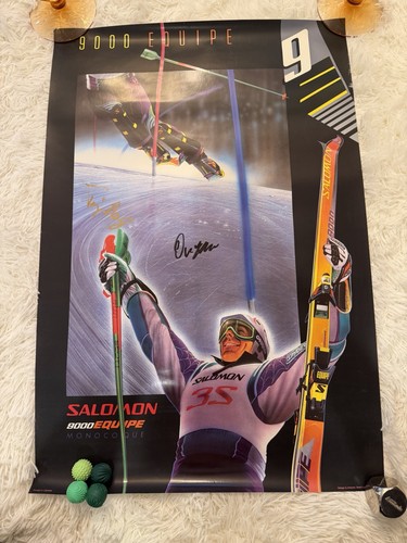 Vintage salomon ski poster - salomon,