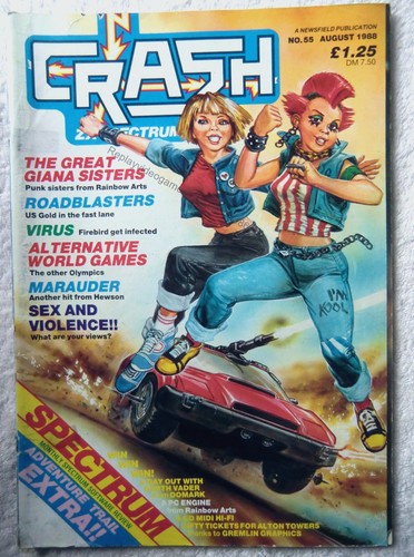 60386 issue crash magazine - issue, 55