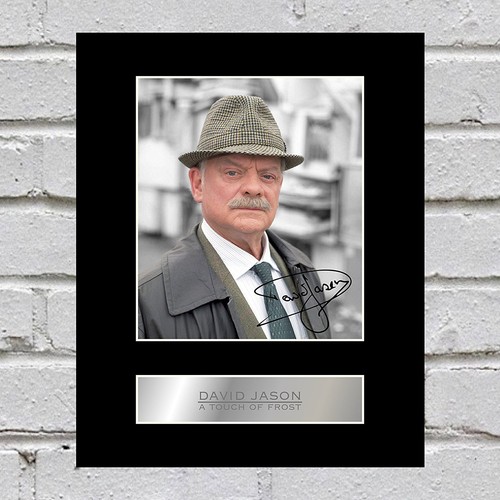 David jason signed mounted - signed,