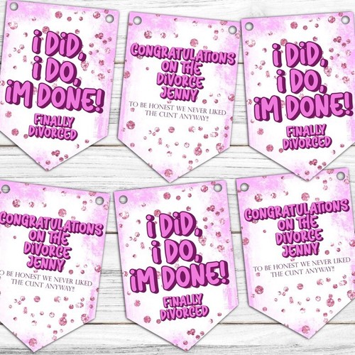 Divorce party banner - divorce,