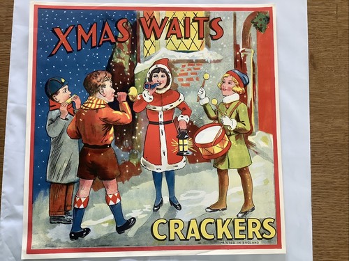 Christmas cracker label - cracker,