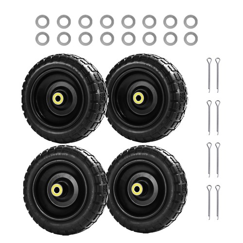 Flat free tires - 10", (4-pack)