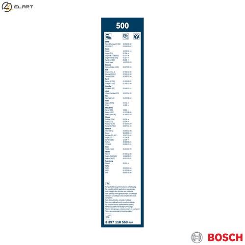 Wiper blade 397 118 560 - wiper,