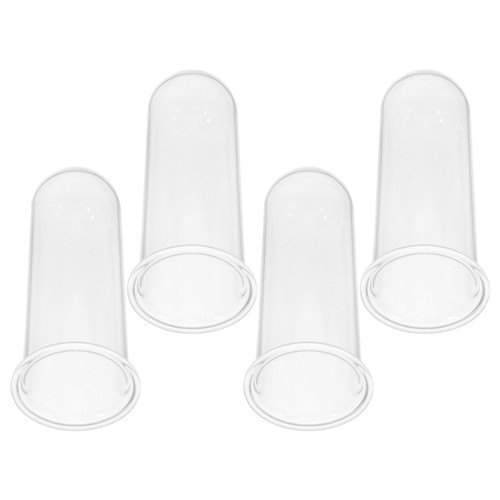 Pcs transparent glass tube - 4,