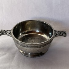 Scottish Piper Pewter Quaich