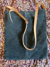 Superb Blue Suede Clarks Womens  Combination Tote Bag,Shoulder Bag Casual large