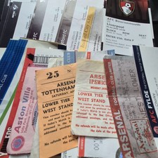 USED MATCH TICKETS - General League & Cup (15) - UPDATED