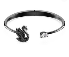 Swarovski Swan Bangle black