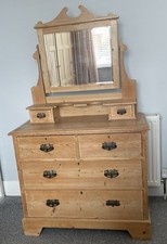 Antique Pine Dressing Table &