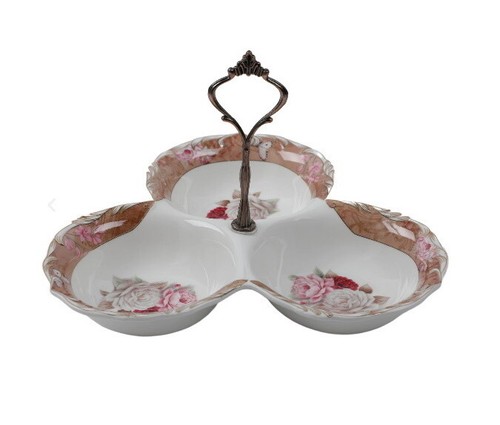 Snack dish porcelain serving - porcelain,