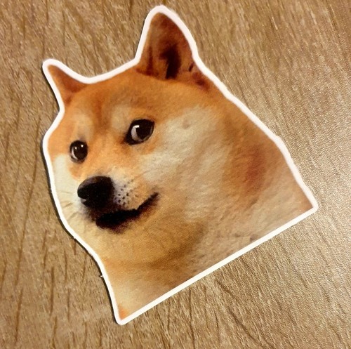 Doge dog vinyl sticker - doge,