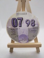 Vintage Lorry Dodge HGV LVLO 1998 Original Old Road Car Tax Disc Discs Rare