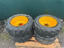 4x 10-16.5 JCB Wheel Rim & Tyre £800+vat Skidsteer wheeled loader solideal T27