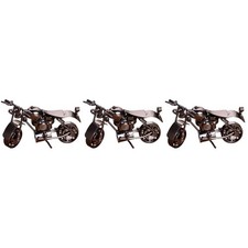 3 Count Motorbike Toys Metal