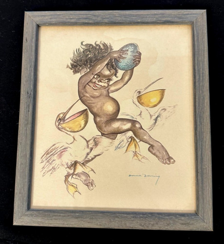 Vintage brownie downing signed - vintage,