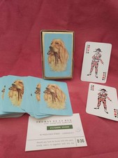 Vintage Playing Cards Thomas De La Rue Cocker Spaniel Full Set With Jokers