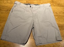 Marks & Spencer Size 40 Waist W40 Grey Chino Shorts Elasticated M And S Pockets