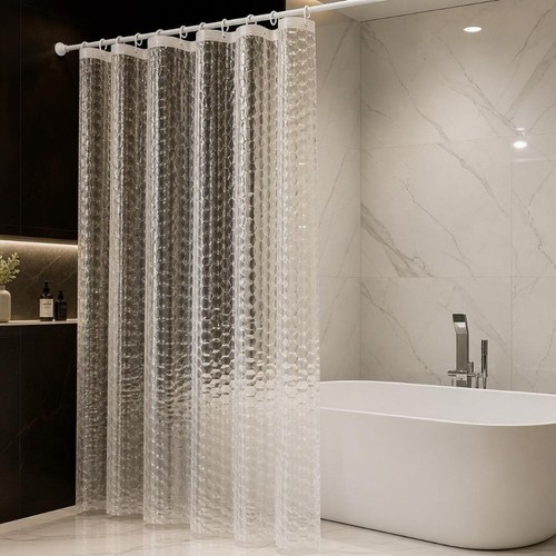 Peva shower curtain clear - curtain,