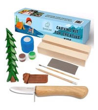 BeaverCraft Carving Kit for Creative Kids – Beginner Wood Whittling Set