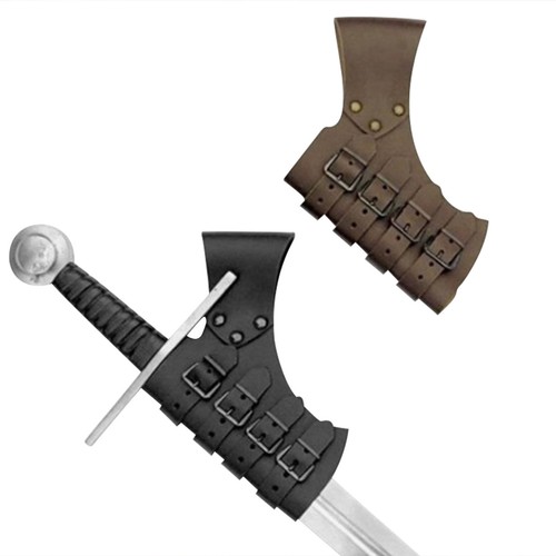 Leather medieval sword frog - sword,