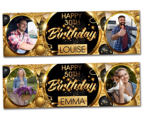 Personalised birthday banner