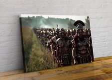 Abstract Roman Legion  Soldiers Column Framed Canvas Wall Art Picture Print