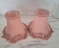 Vintage Pink Lamp Shades with