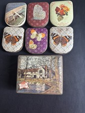 Collectible Tins Various Beautiful Edward Sharp & Sons Seven Tins