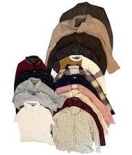 Job Lot 16 Mens Clothes Suit Jackets Shirts Jumpers Polos Barbour Vintage Bundle