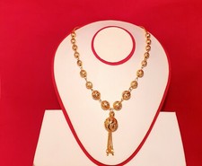 Gold plated necklace indian - gold, necklace,