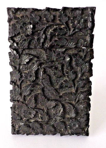 Chinese carved wooden card - chinese,