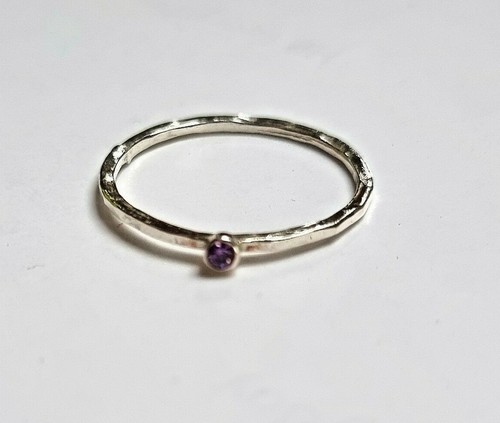 Sterling silver stacking - , ring