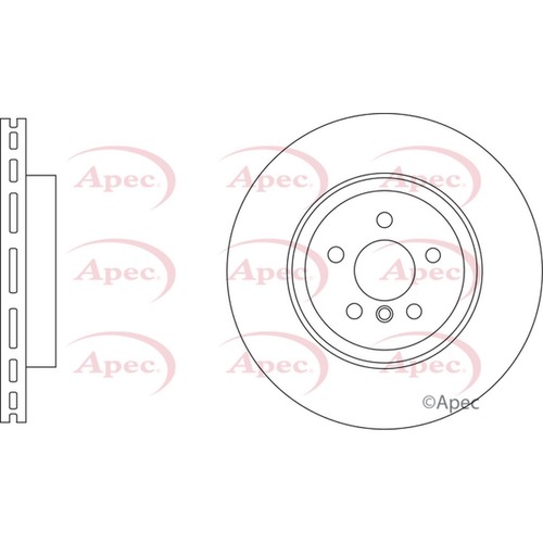 Brake discs vented for land - 2x,