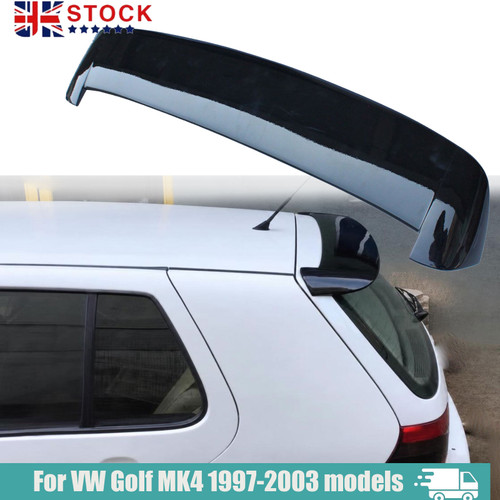 Gloss black rear spolier boot - black,