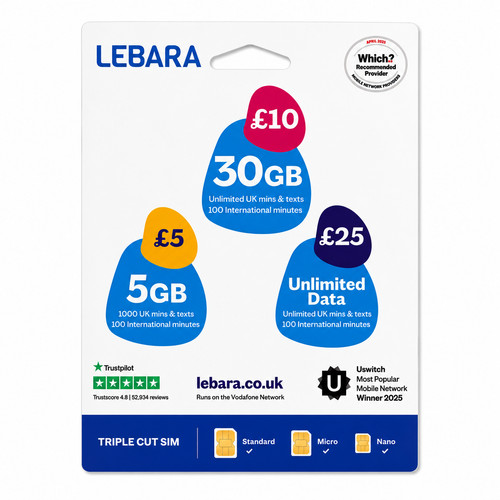 Lebara pay you sim - go,