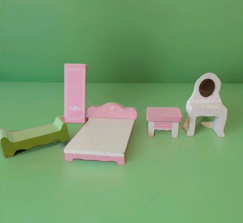 Wooden dolls house furniture - wooden,