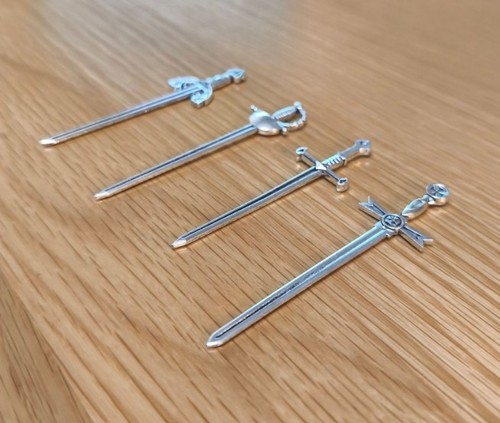 Dolls house miniature swords - dolls,