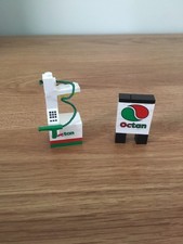 Vintage Lego Octan Petrol Pump And Octan Garage Sign