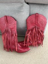 Red Western Cowboy Boots, Brand New.