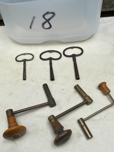 Job lot antique - lot, clock