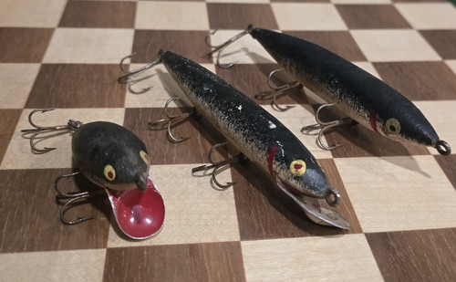 Vintage wooden minnow fishing - vintage,