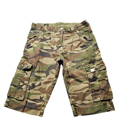 Lee cargo shorts - mens, green