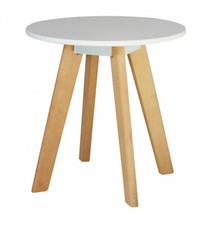 White Lamp Table Side End