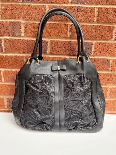 Nica black embroidered bag