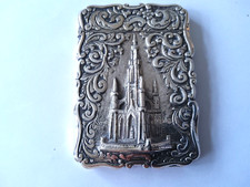 Silver Castle Top Card Case , Nathaniel Mills , 1847, Scott Monument Edinburgh