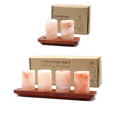 Himalayan salt shot glasses - salt,