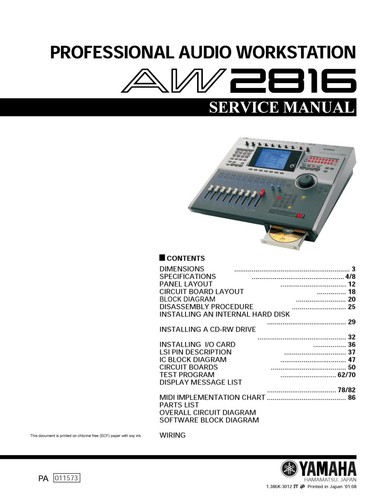 Service manual for yamaha - manual,