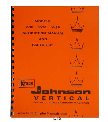 Johnson kysor 20 - v-16,, v-36